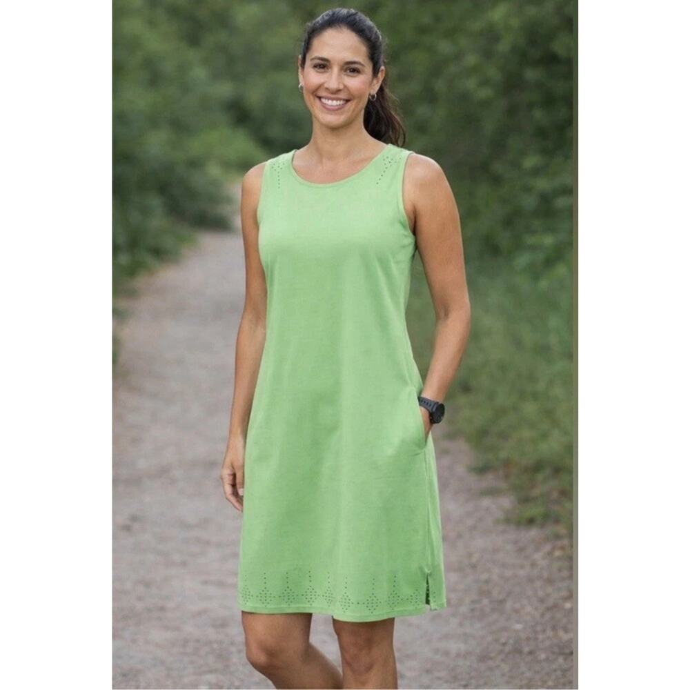 Title Nine Unconventional Dress Tank Athletic Lime Green New Small Hiking